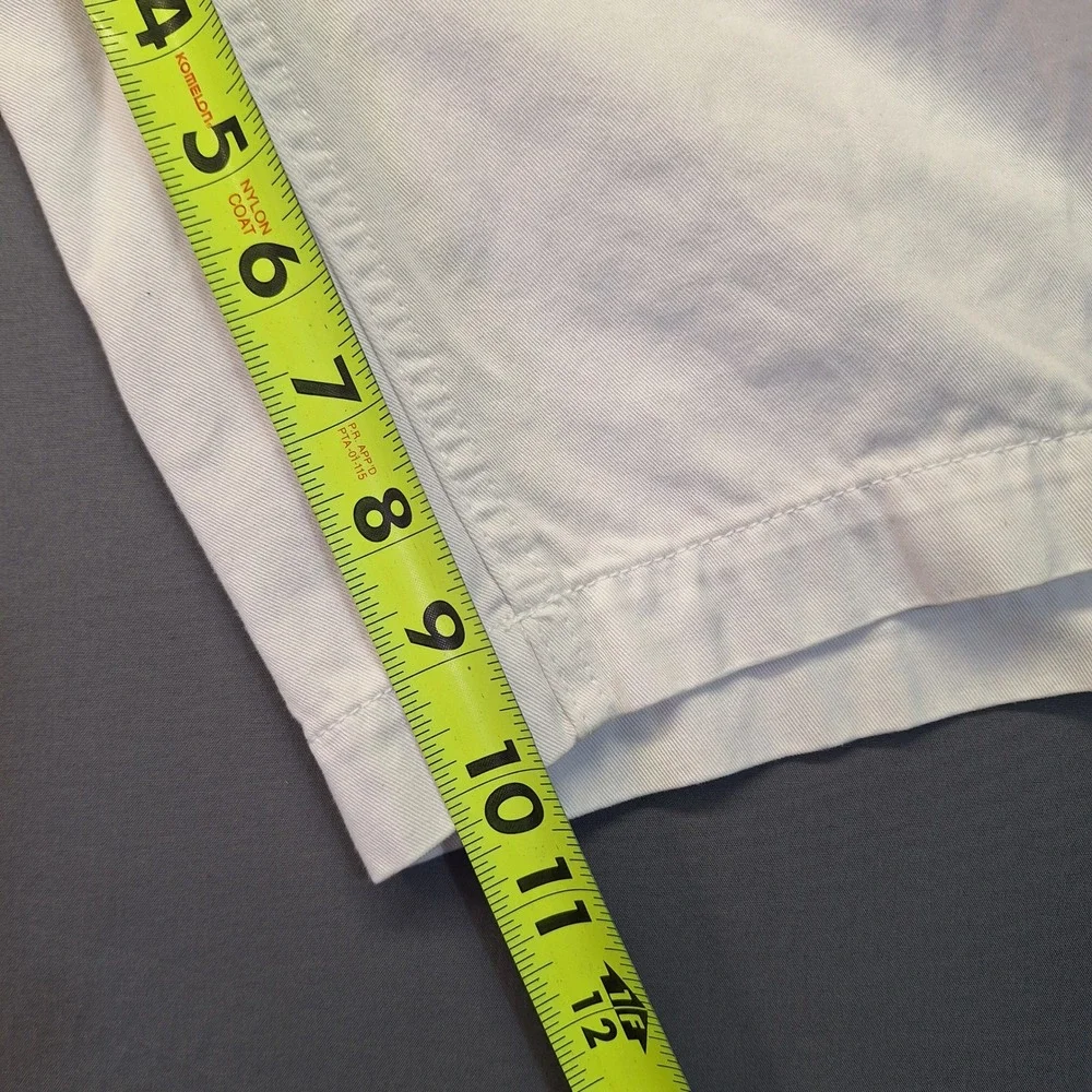 Polo Ralph Lauren Mens Relaxed Fit Chino Shorts White Cotton Size 34 Casual